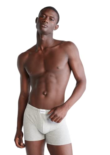 Calvin Klein Pure Cotton Stretch 3-Pack Boxer Brief Snow Heather/Grey/Black Small2