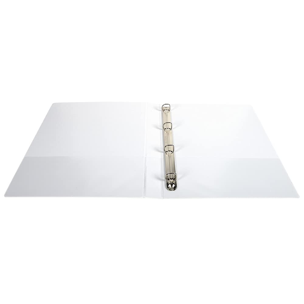 Exacompta - réf. 51840E - Carton de 10 classeurs opaque rigide personnalisable 3 poches - 4 anneaux en D de 15 mm - Dimensions extérieures : 32 x 27,3 cm - Format à classer A4 Maxi - Coloris : blanc