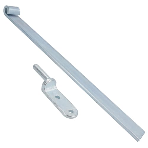 Charnière droite pour hayon ridelle remorque 460 mm goupille 12.5 mm