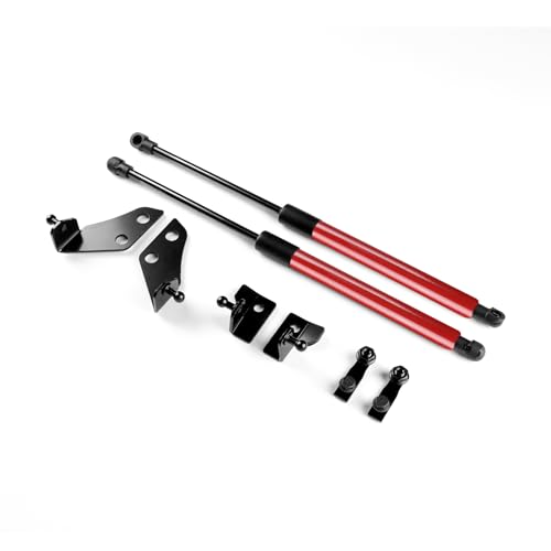 KUNKGIC Gasgeladene Hubstütze der vorderen Motorhaube Für Fiat 500 500c 500e Abarth 595 695 Motorhaube Hydraulische Stützstange Hubstange 8 Stück (Rot)