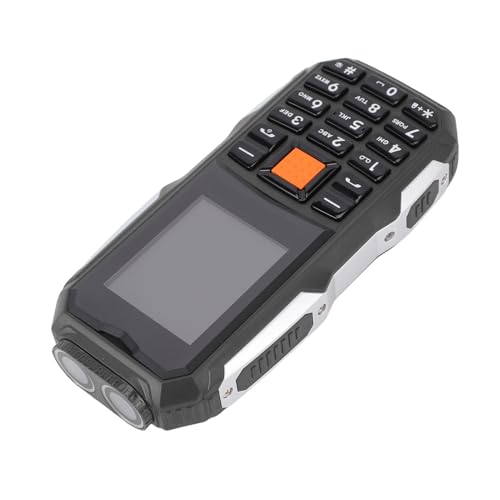 VGEBY Teléfono Móvil Desbloqueado para Personas Mayores, Móvil Antigolpes, Batería Dual SIM de 2800 MAh con Linterna, Ideal para Personas Mayores y Niños (Black)