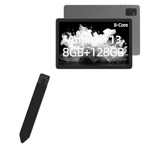 BoxWave Stylus Pouch Compatible with plimpton PlimPad P8 Pro (10 in) - Stylus PortaPouch, Stylus Holder Carrier Portable Self-Adhesive - Jet Black