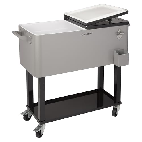 Cuisinart Cooler Cart with Caster Wheels, Dual-Sided Lid, 80-Quart - image 8