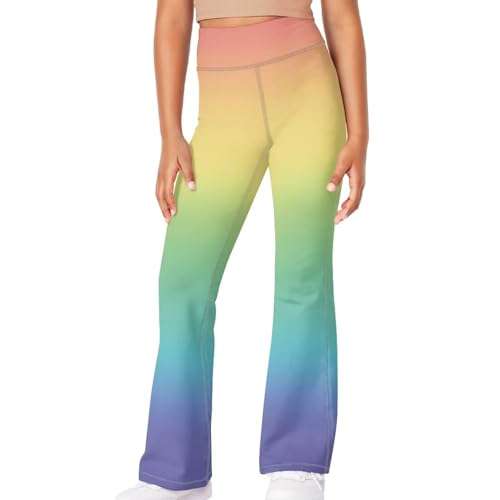 Gradient Color Girls Athletic Flare Yoga Pants Summer Casual Soft Comfy Bell Bottom Leggings Fall Stretchy High Waist Leggings3