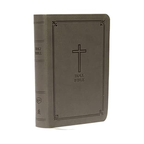 KJV, Reference Bible, Compact, Larger Print, Leathersoft, Black, Red Letter Edition, Comfort Print, 8-point print size Cover