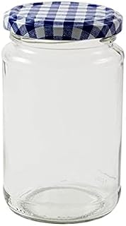 24 x 1 lb Jam Jars (370 MLS.) with a Choice of Seven Coloured lids (Dark Green)