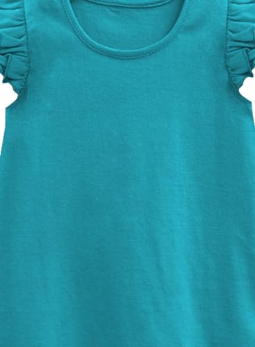 Image of A.T.U.N. (All Things UBER Nice) Girl's Polyester Regular Fit Solid Round Neck Knee Length Regular Top