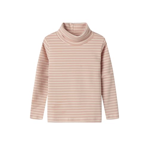 Image of Mud Kingdom Little Girls Long Sleeve Tee Shirts Soft Turtleneck Layering Pullover Slim Stretchy Tops