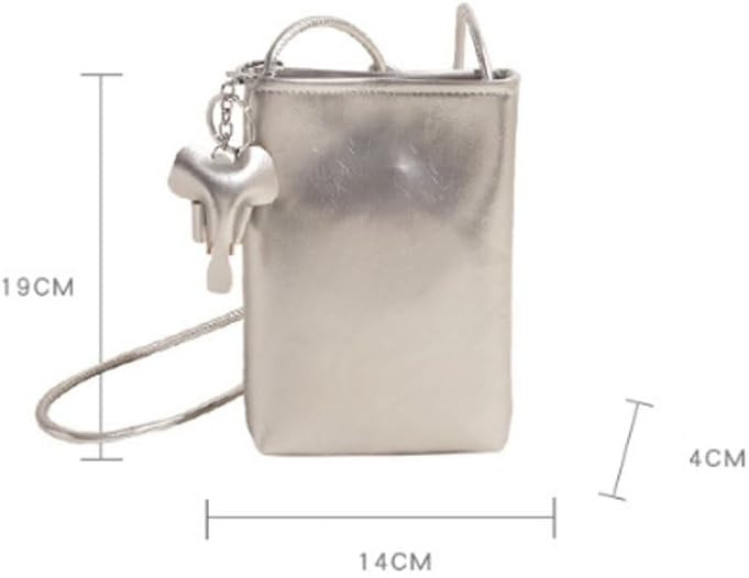PU Glossy Mobile Phone Bag Adjustable Cell Phone Crossbody