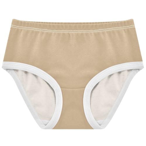 Joisal Cotton Toddler Underwear Floral Tan Khaki Cute Panties Girl Aesthetic Briefs Kids Undies 2t