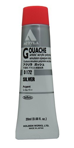 ホルベイン アクリリックガッシュ シルバー D172 20ml 007172