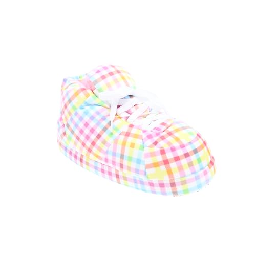 Image of Happy Feet Slippers Standard Sneaker Slippers for Men, Women, and Kids - Women Shoes, Gifts for Women, As Seen on Shark Tank - Classy Oversized House Slippers for Women with Non-Slip Rubber Soles
