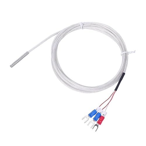 Capteur de température PT100 sonde RTD platine avec câble PTFE 3 fils type régulier 1m