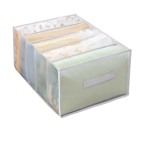 Rangement de housse couette grande capacité avec 5 compartiments blancs - 2