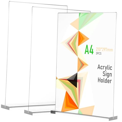 Présentoir Acrylique Transparent pour menus de restaurants et buffets d'hôtels