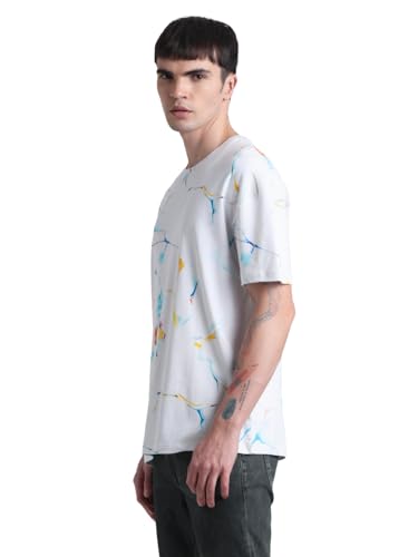 Image of JACK & JONES Men's Cotton Printed Classic Fit T-Shirt