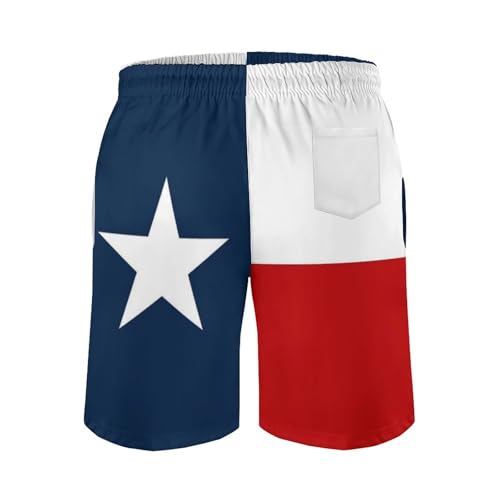 Texas Flag Swim Trunks for Mens, Lone Stars Quick Dry Beach Shorts with Mesh Lining Mens Bathing Suit4
