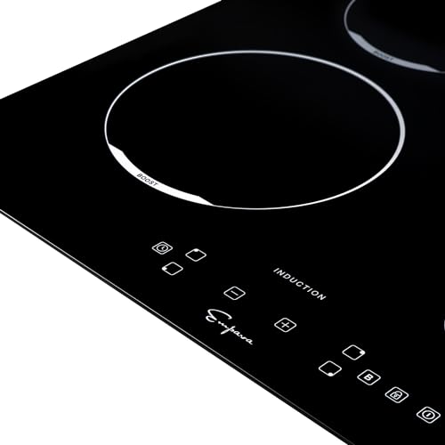 Image of Empava Built-in 24 in. 240V Electric Stove Smooth Surface Cooktop in Black with 4 Elements