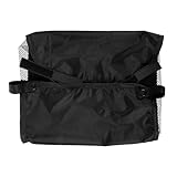 VOSAREA Baby Stroller Storage Basket Pushchair Organizer Net Bag Under Bottom Basket Oxford Cloth, Black, 11.81 x 11.81 x 3.93 Inch