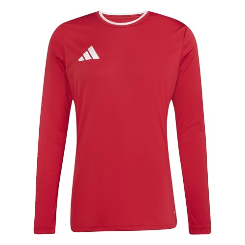 Adidas Homme Entrada26 Long Sleeve Jersey, Team Power Red 2/White, M