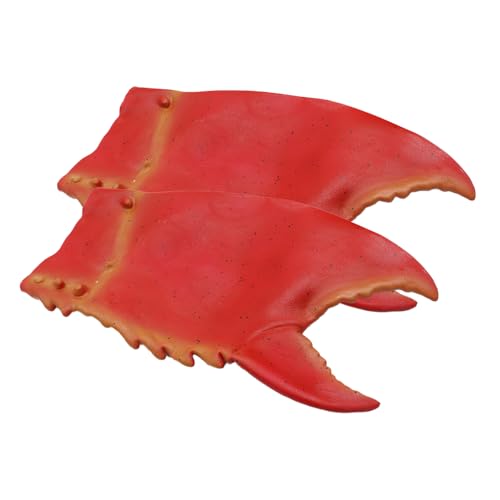 Hsthe Sea Gloves Costumes Prop Simulated Paw Gloves Red Halloween Gloves Novelty Paw Gloves Funny Halloween Gloves Latex Crab Claws Claw Costume Gloves Crab Claws Gloves - Image 4