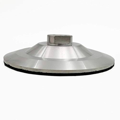 2 peças de almofada traseira de alumínio com gancho e laço de 5 polegadas 5/8-11 Arbor para pastilha