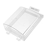 LIFKOME Manueller Alarmknopf Schutzabdeckung Vollschutz Brandmelder Schalterabdeckung Notfallknopf Schutz für Schulen Büros Innen Außenbereich Robustes Kunststoffgehäuse