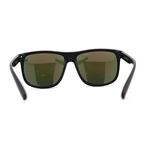 Image of SA106 Mens Kush Classic Matte Black Frame Sport Horn Rim Sunglasses