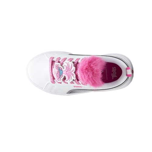PUMA Kids Girls Mayze X Trolls Glitter Platform Sneakers Shoes Casual - White - Size 2.5 M4