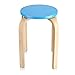 Drewniany stołek, kompaktowy stołek domowy Candy Color 1 szt. do łazienki(Niebieski)