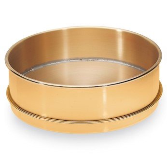 Cole-Parmer Receiving Pan with Fitted Rim for Nesting 12 (in) Brass Sieves, Half Height