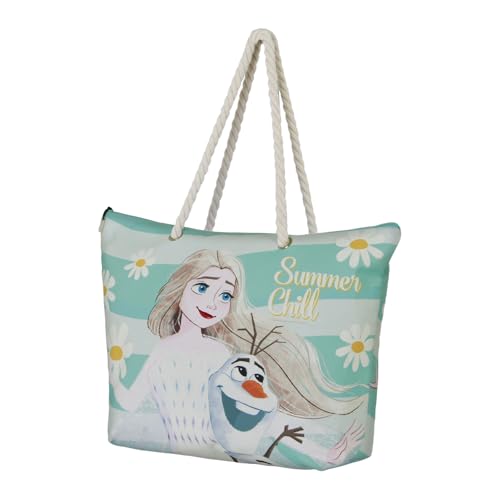 Disney La Reine des Neiges 2 (Frozen 2) Chill-Sac de Plage Soleil, Bleu, 52 x 37 cm