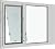 Liberty Pet Door Insert for Vinyl Sash Windows | Durable Vinyl Frame with Closing Cover | Energy Efficient Safety Glass | White, Large Flap, 27.5" - 29" Width