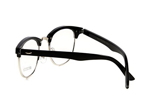 Image of Goson Vintage-Inspired Horn Rimmed Eyeglasses Stylish, UV400 Protection, Perfect for Retro Vintage Fashion, Parties, Outings