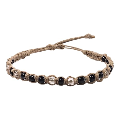 Image of BlueRica Hemp Anklet with Glass Beads
