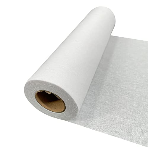 Plantional Woven Cotton Iron-On Fusible Interfacing: 10.6 Inch X 10 Yards White Medium Weight 100% Cotton Single-Sided Interfacing For T-Shirt Quilts Blouses Dress Shirts Collars Diy Crafts Supplies #TOP17