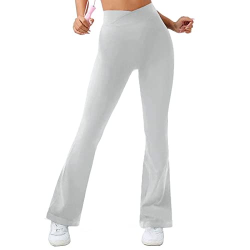 Schlag-Leggings Damen Mit Bauchkontrolle - Bootcut Yoga Hose Hohe Taille