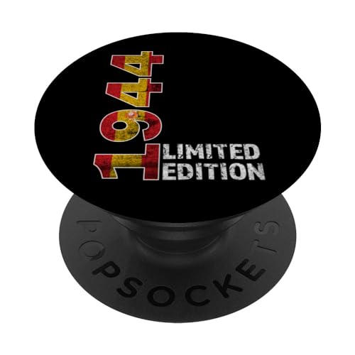 Regalo de cumpleaños 80 para hombre, vintage nacido en 1944 que cumple 80 años PopSockets PopGrip Intercambiable
