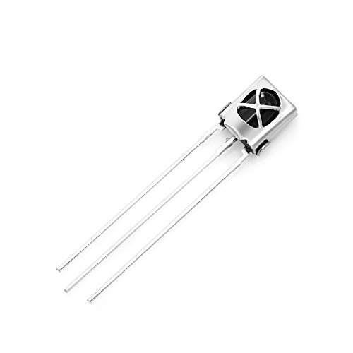 Chanzon 10 pcs VS1838B HX1838 38Khz Rayon Infrarouge IR Diode LED (Lentille Ronde Noire DC 3-5V 20mA) Ampoule Lampes Composants Électroniques Indicateur...