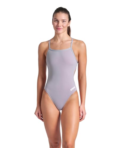 Image of Arena Women's Solid Team Swimsuit Challenge Back MaxLife Open Back Bathing Suit Athletic Swimwear