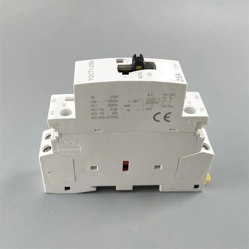 Contacteur modulaire ca domestique 2P 25A TOCT1 avec commande manuelle pour tableau électrique