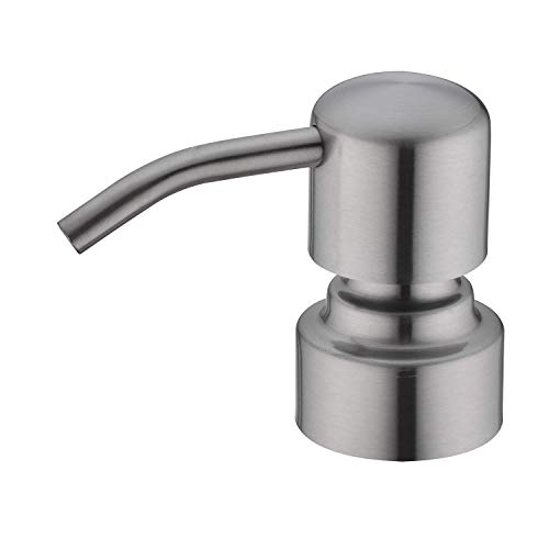 Image of Glass Soap Dispensers for Kitchen and Bathroom, 16oz Heavey Glass Bottle, Stainless Steel Brushed Nickel Pump,Clear Farmhouse Bathroom Soap Dispenser,2 Packs
