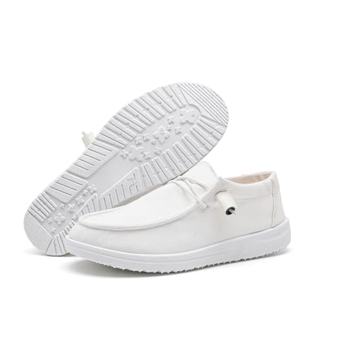 Image of betyswear Womens Loafers Women Shoes Casual Slip-On Canvas Shoes Breathable Lightweight Boat Shoes for Women