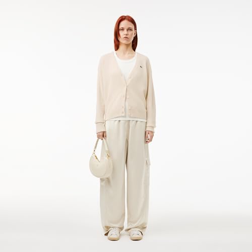 Image of Lacoste Women's V-Neck Wool Cardigan