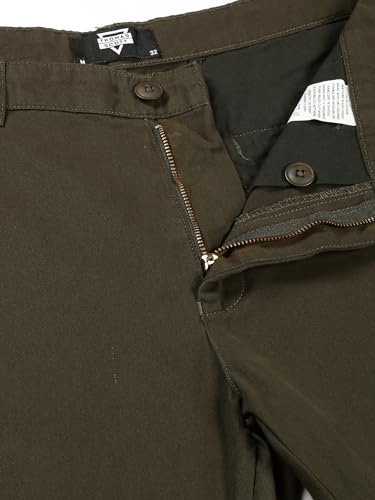 Image of Thomas Scott Men's | Solid | Light Weight | Breathable Fabric | 4 Pockets | Mid Rise | Slim Fit | 100% Cotton | Button Waist | Chino Trouser | Pants