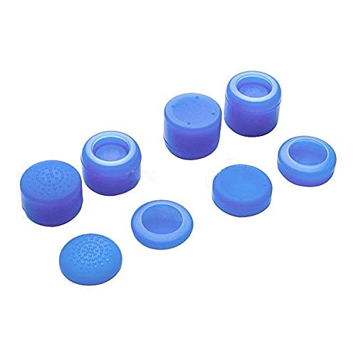 Image of Pack of 8 pcs Analog Controller Gamepad Raised Antislip Thumb Stick Grips Thumbsticks Joystick Cap Cover for PS5, PS4, PS3, Switch Pro, Xbox one, Xbox 360, Wii U, PS2 Controller (Blue)