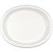 Creative Converting 8 Count Oval Paper Platters, White -