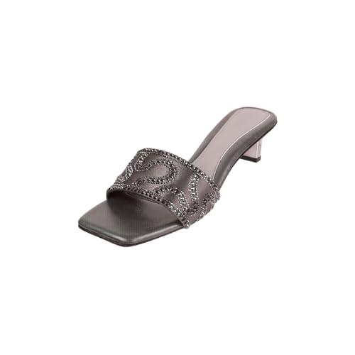 Image of Mochi Women Kitten Heel Slip-on Ethnic Sandal