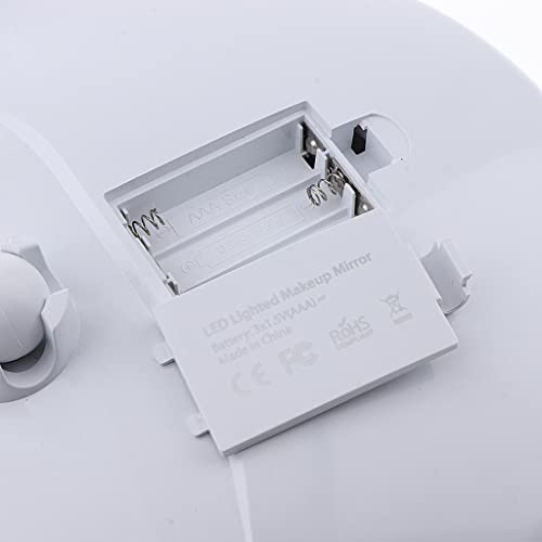 Miroir Salle de Bain Grossissant X10 sans Perçage pour Application Maquillage
