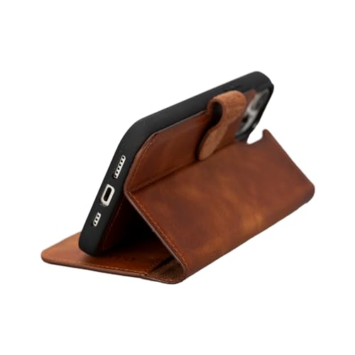 Coque iPhone 15 Plus en cuir véritable de qualité premium et luxe - 7